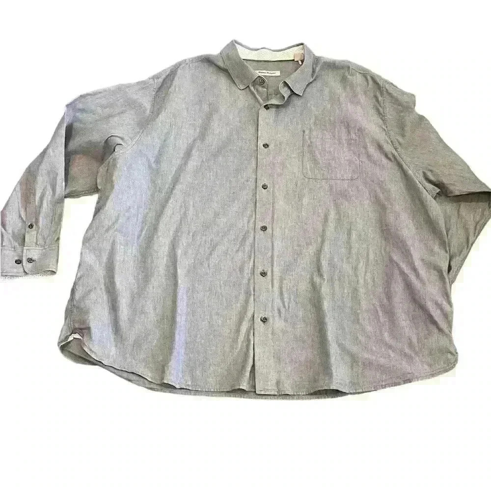 Tommy Bahama Men’s Button Down Long Sleeve Color Light Blue Size 3XLB